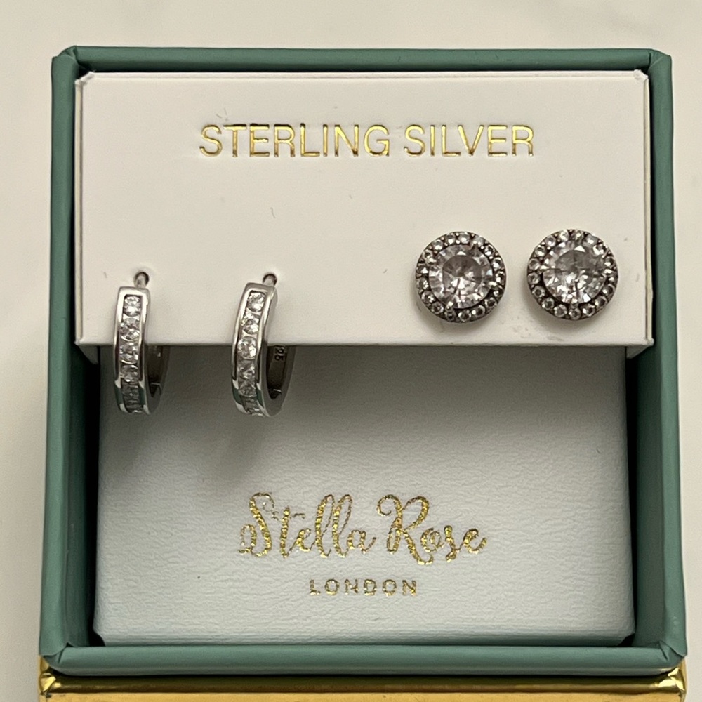 2 pairs of sterling earrings.